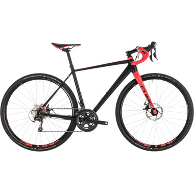 Bicicleta de Gravel CUBE NUROAD WS Shimano Tiagra 34/50 Mujer Negro/Rojo 2019 0